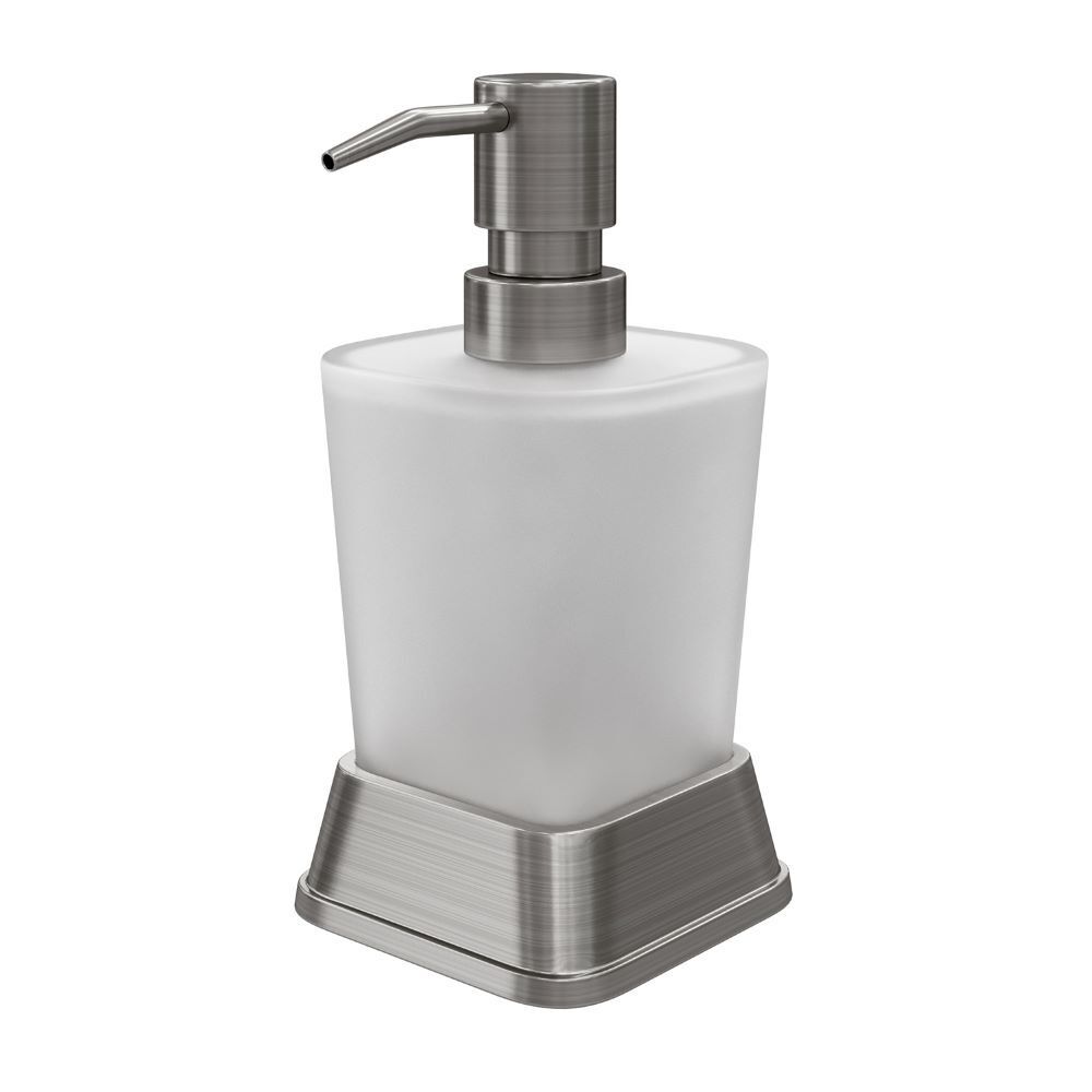 Дозатор для мыла WasserKraft K-5400Nickel настольный стекло матовый (K-5499N)