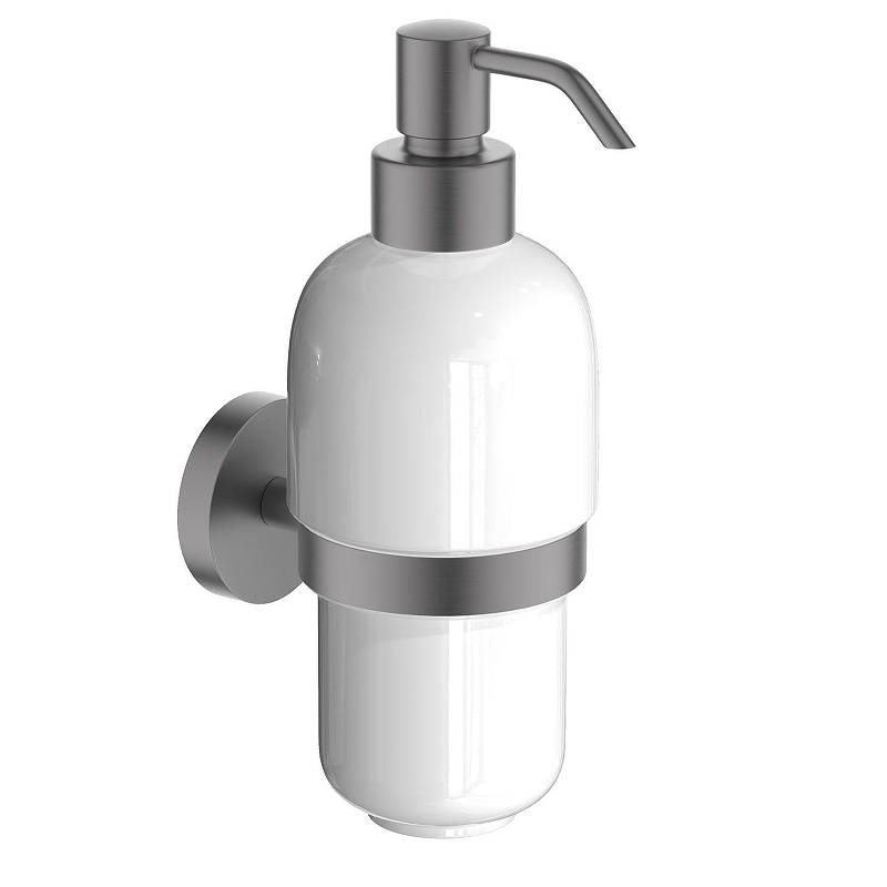 Дозатор для жидкого мыла Aquatek Бетта AQ4605BGM цвет Оружейная сталь