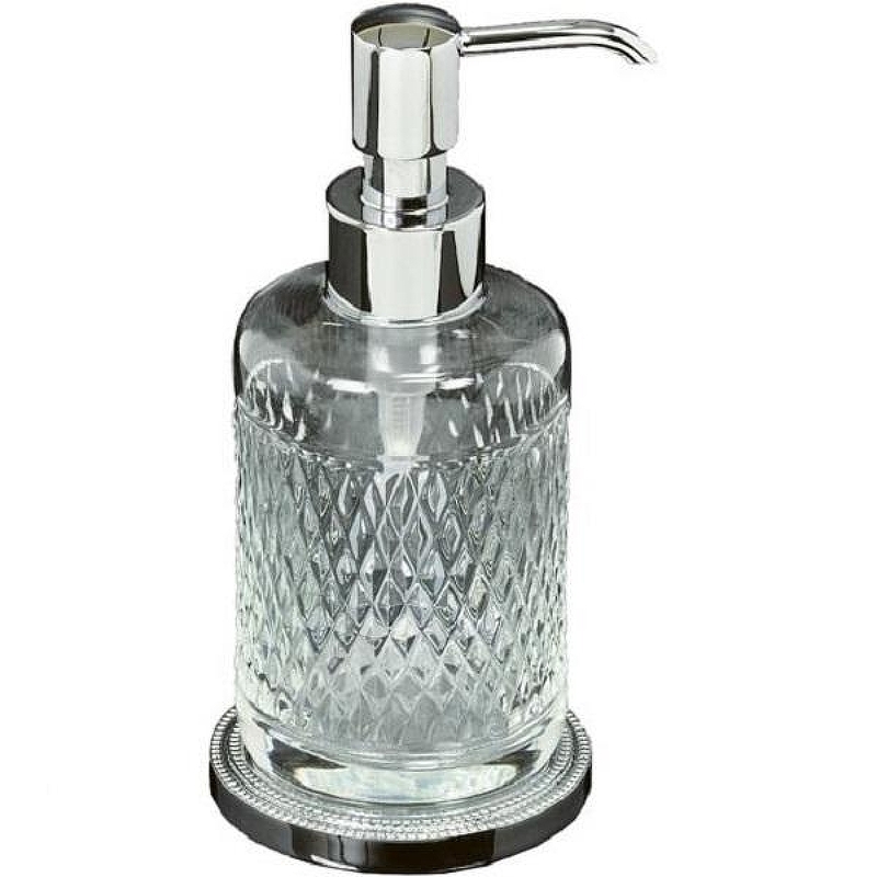 Дозатор для жидкого мыла Boheme Murano Cristal 10227 Хром