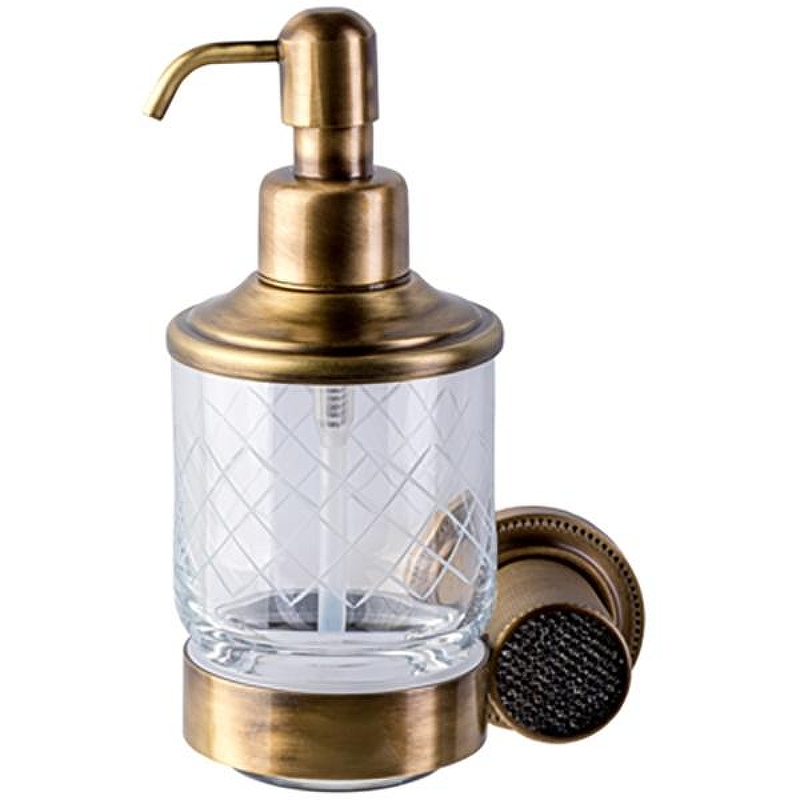 Дозатор для жидкого мыла Boheme Royal Cristal 10932-BR Бронза