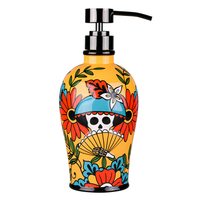 дозатор для жидкого мыла Los Muertos керамика желтый