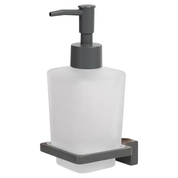 Дозатор для жидкого мыла Swensa Lucid SWR-5400-04-GRY, подвесной, цвет прозрачный/графит