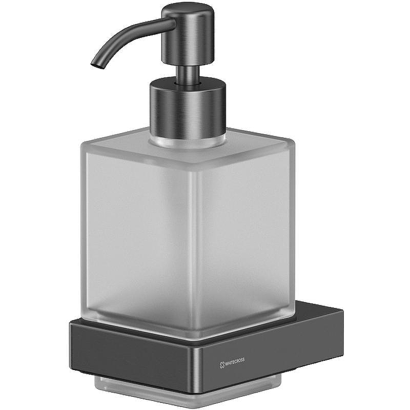 Дозатор для жидкого мыла Whitecross Cubo gunmetal CU2440GM Оружейная сталь
