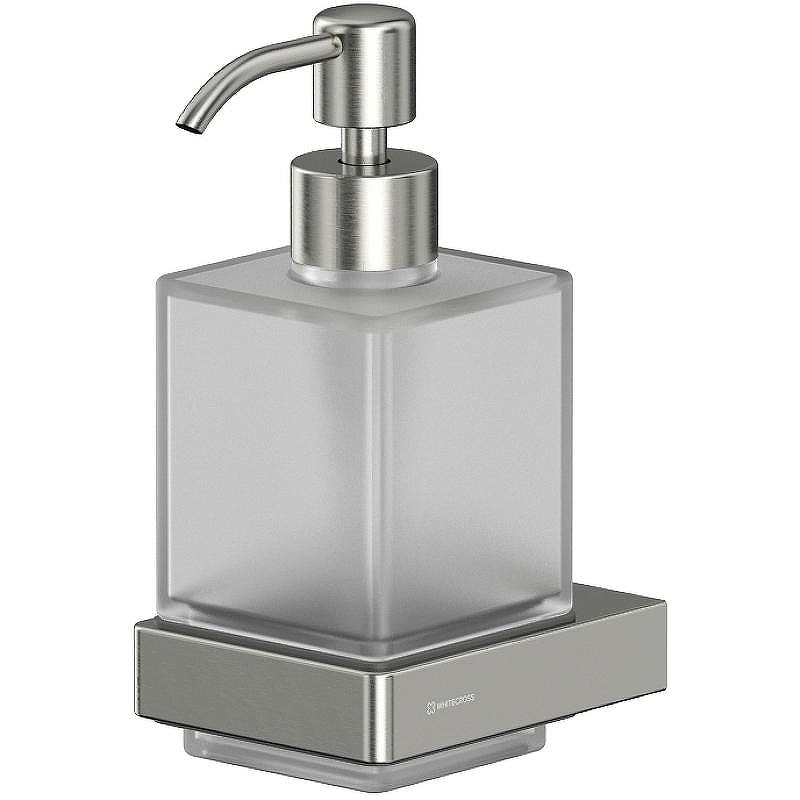 Дозатор для жидкого мыла Whitecross Cubo nickel brushed CU2440NIB Брашированный никель