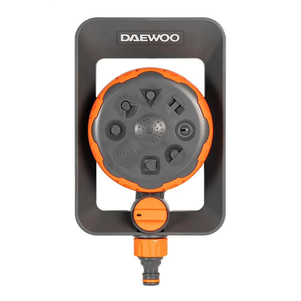 Дождеватель 1х1/2х5/8х3/4 Daewoo 8в1 пластиковый статический 8 режимов (DWS 1018)