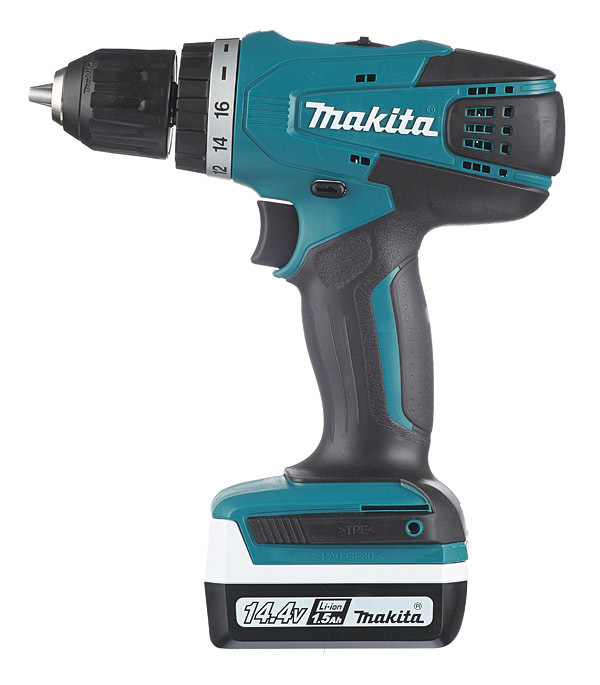 Дрель-шуруповерт аккумуляторная Makita DF347DWE 14,4 В 1,5 Ач Li-Ion 2 АКБ и ЗУ