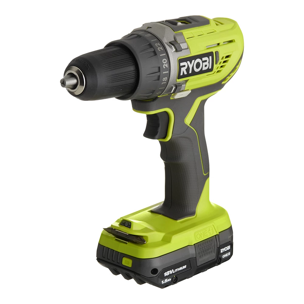 Дрель-шуруповерт аккумуляторная Ryobi One+ R18DD3-115S 18 В 1,5 Ач Li-Ion 1 АКБ и ЗУ (19512024)