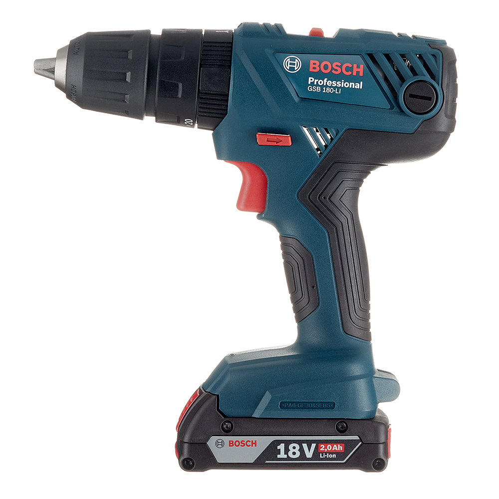 Дрель-шуруповерт ударная аккумуляторная Bosch GSB 180-LI 18 В 2 Ач Li-Ion 2 АКБ и ЗУ (06019F8323)