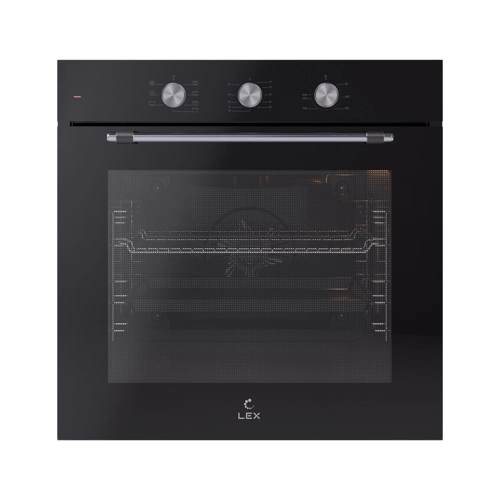 Духовой шкаф электрический встраиваемый Lex EDP 670 BL MAX 595 мм черный