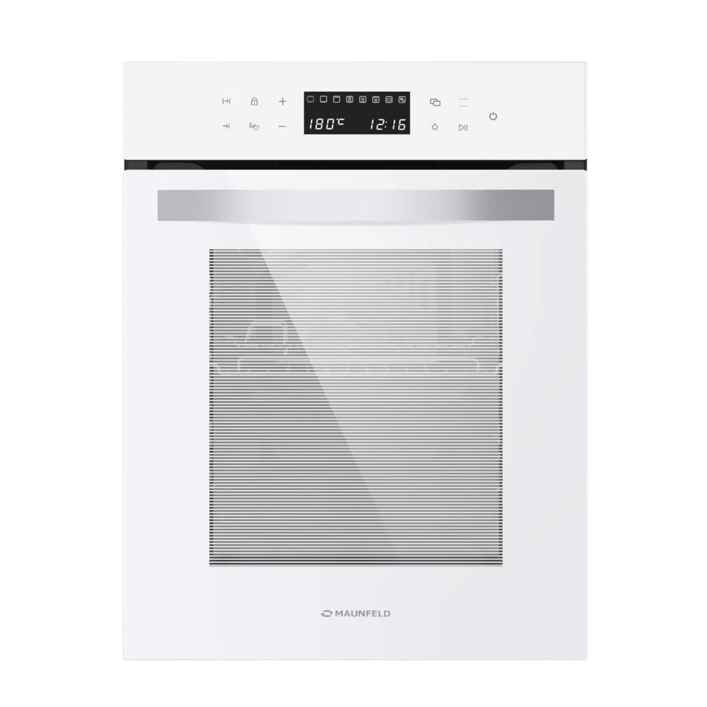 Духовой шкаф электрический встраиваемый Maunfeld EOEH5110W 450 мм белый