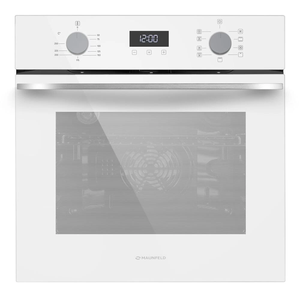 Духовой шкаф электрический встраиваемый Maunfeld EOEM7610W 595 мм белый