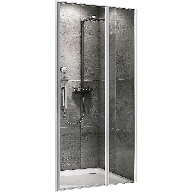 Душевая дверь Abber Sonnenstrand 110 AG04110S профиль Хром стекло прозрачное