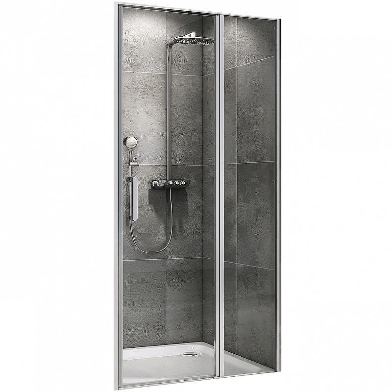 Душевая дверь Abber Sonnenstrand 140 AG04140S профиль Хром стекло прозрачное