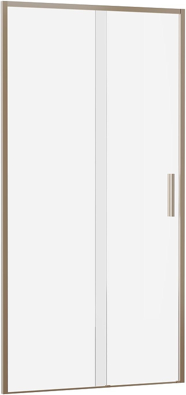Душевая дверь Aquanet Pleasure Evo AE65-N100-GBT 100 352423 профиль Золото-никель браш стекло прозрачное