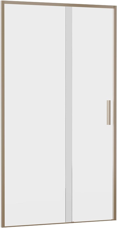 Душевая дверь Aquanet Pleasure Evo AE65-N110-GBT 110 352424 профиль Золото-никель браш стекло прозрачное