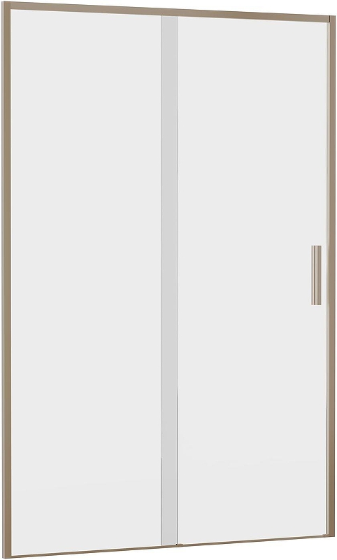 Душевая дверь Aquanet Pleasure Evo AE65-N130-GBT 130 352426 профиль Золото-никель браш стекло прозрачное