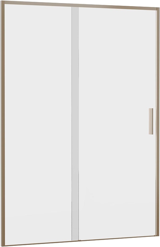 Душевая дверь Aquanet Pleasure Evo AE65-N140-GBT 140 352427 профиль Золото-никель браш стекло прозрачное