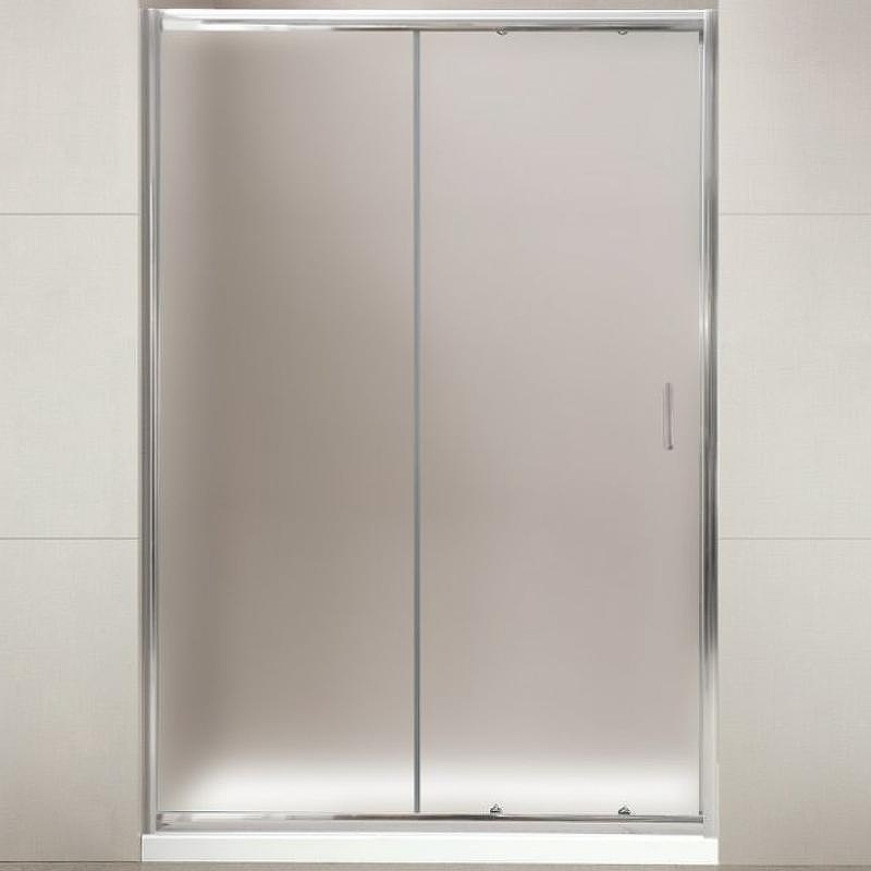 Душевая дверь BelBagno Uno 125 UNO-BF-1-125-P-Cr профиль Хром стекло рифленое
