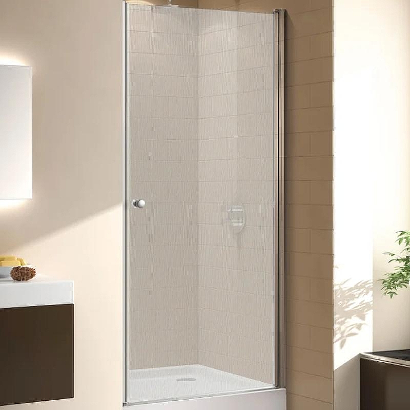 Душевая дверь Cezares Eco 70 ECO-O-B-1-70-P-Cr профиль Хром стекло рифленое