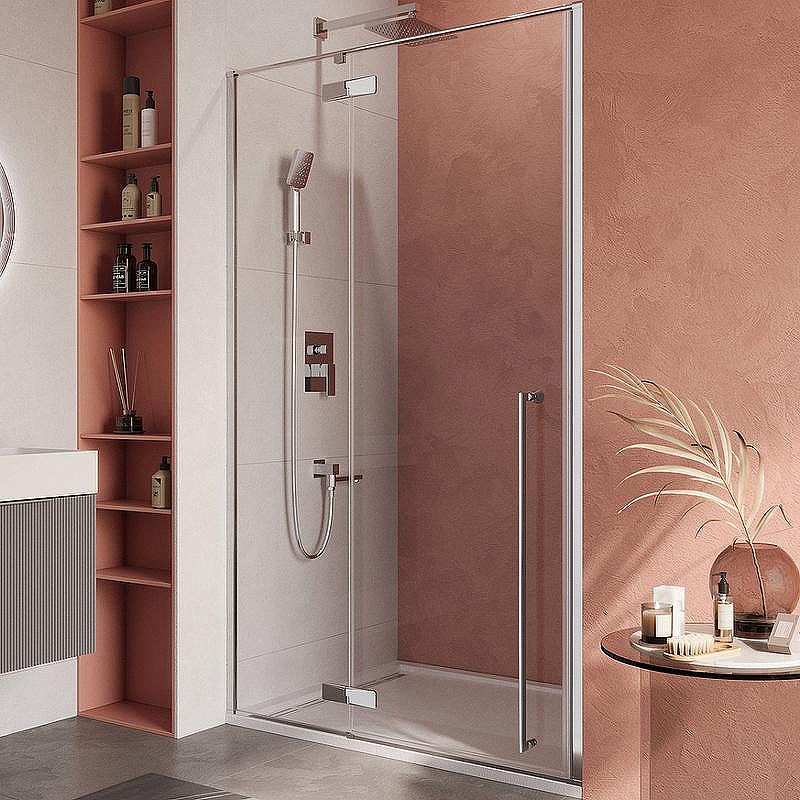 Душевая дверь Cezares Liner 120 L LINER-B-12-120-C-Cr-L профиль Хром стекло прозрачное