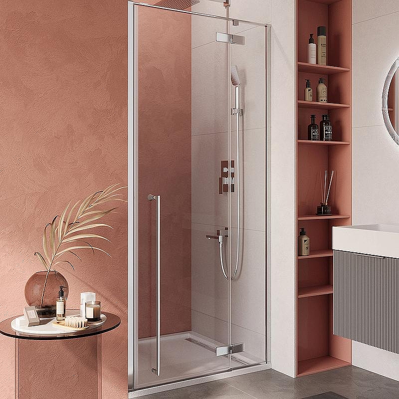 Душевая дверь Cezares Liner 90 R LINER-B-12-90-C-Cr-R профиль Хром стекло прозрачное