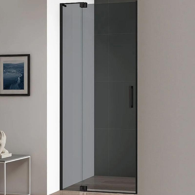Душевая дверь Cezares Slider 100 SLIDER-B-1-90/100-GRIGIO-NERO профиль Черный матовый стекло тонированное