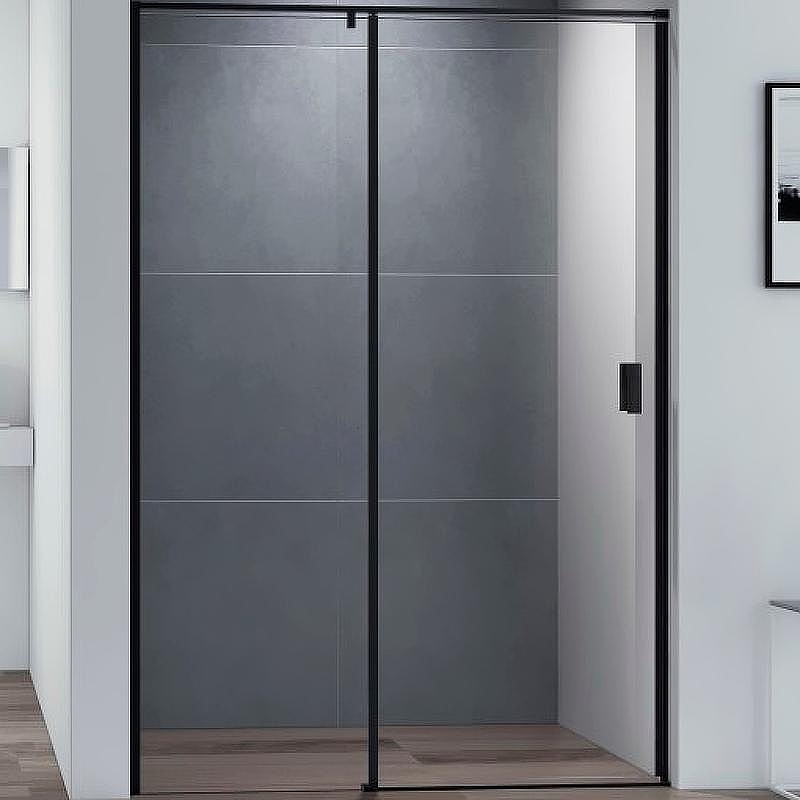 Душевая дверь Cezares Urban 150 URBAN-B-12-150-C-NERO профиль Черный матовый стекло прозрачное
