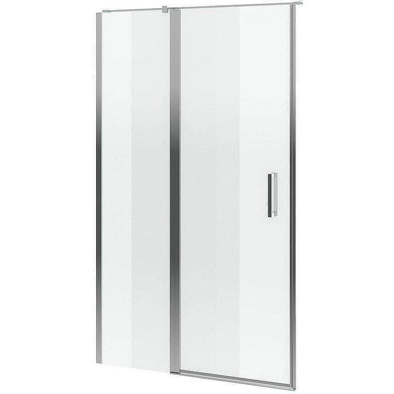 Душевая дверь Excellent Mazo 150 KAEX.3025.1S.1500.LP+KAEX.3025.1D.0650.LP (KAEX.3025.1D.0650.LP+KAEX.3025.1S.1500.LP) профиль Хром стекло прозрачное