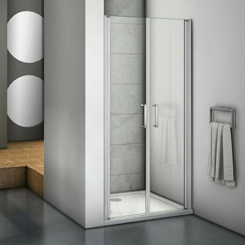 Душевая дверь Good Door Mokka SD-90-C-WE 90 профиль Алюминий белый стекло прозрачное