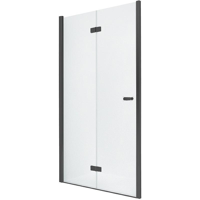 Душевая дверь New Trendy New Soleo Black 100 L D-0225A профиль Черный стекло прозрачное