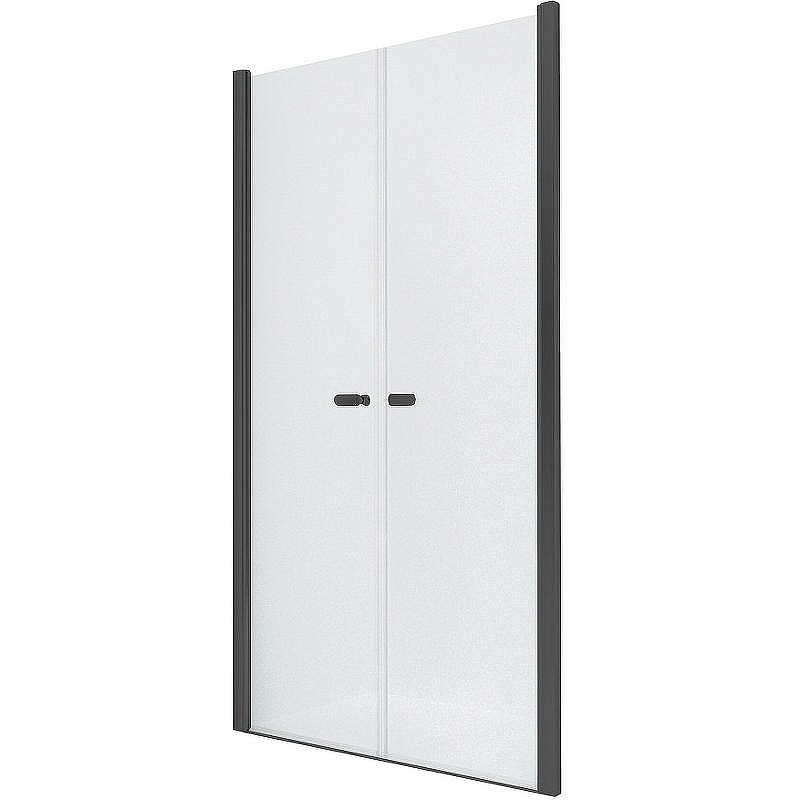 Душевая дверь New Trendy New Soleo Black 80 D-0214A профиль Черный стекло прозрачное
