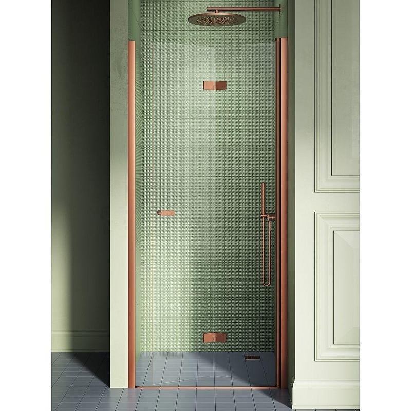 Душевая дверь New Trendy NEW SOLEO COPPER BRUSHED R 100x195 D-0506A (брашированная медь)