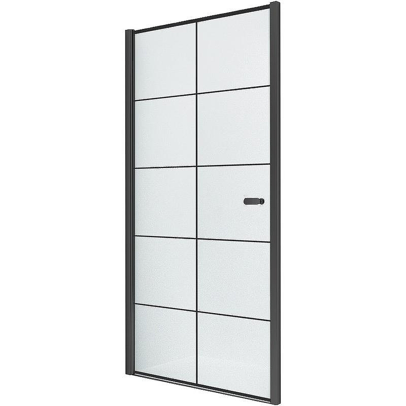 Душевая дверь New Trendy New Varia Black 70 D-0275A профиль Черный стекло прозрачное