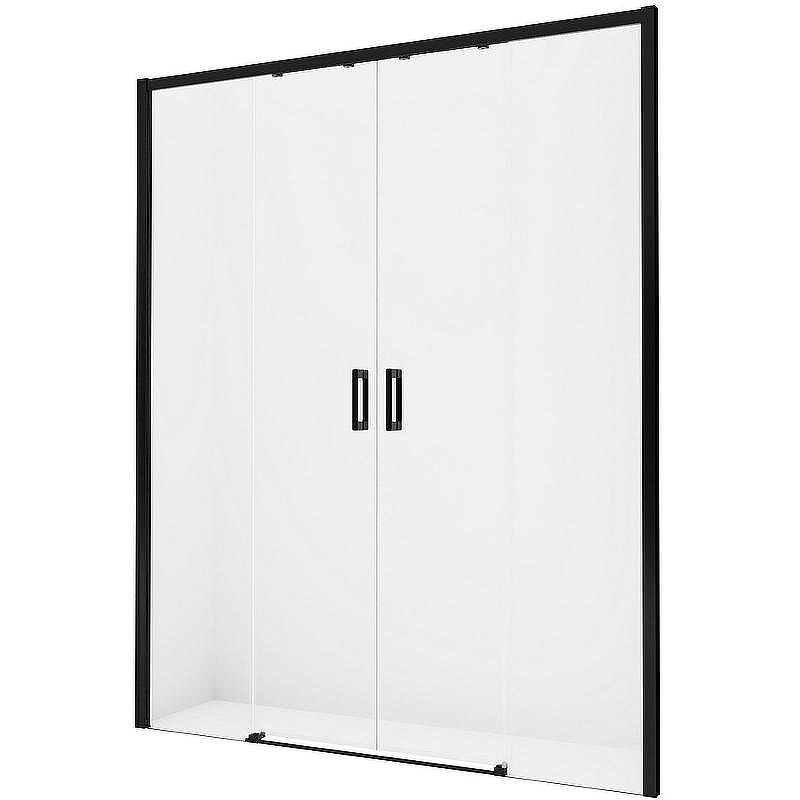 Душевая дверь New Trendy Prime Black 150 D-0342A профиль Черный стекло прозрачное