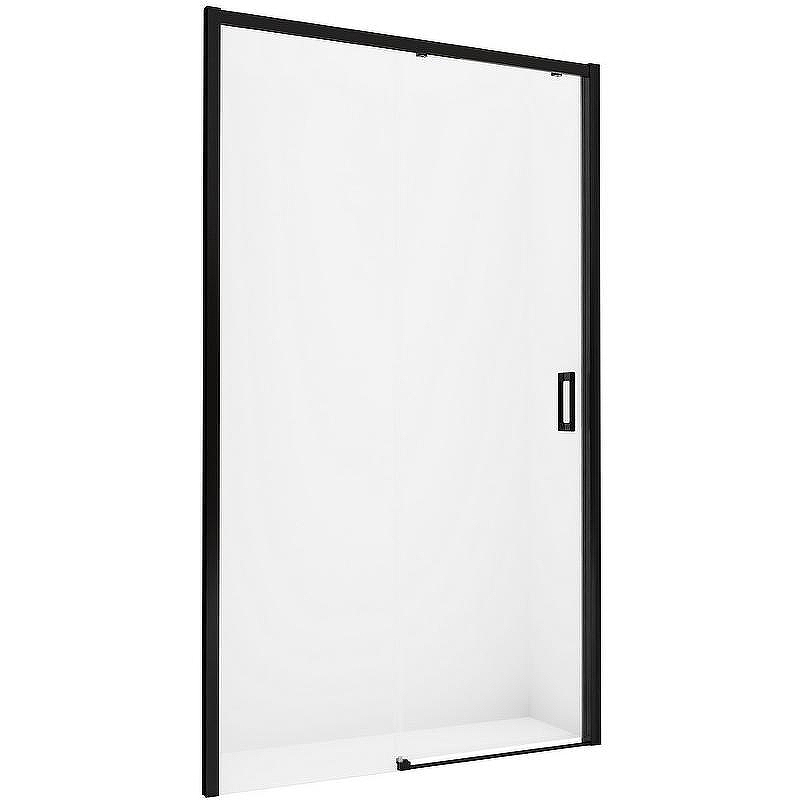 Душевая дверь New Trendy Prime Black 150 L D-0326A профиль Черный стекло прозрачное