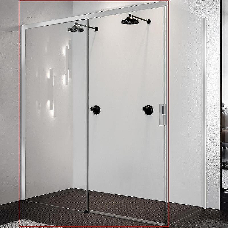 Душевая дверь Novellini Opera 120 L OPEPH119S-1K профиль Хром стекло прозрачное