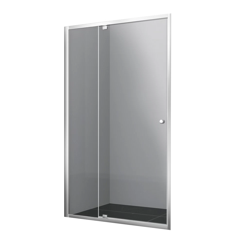 Душевая дверь распашная стекло прозрачное WasserKraft Aula 11P 110х190 см профиль хром (11P13)
