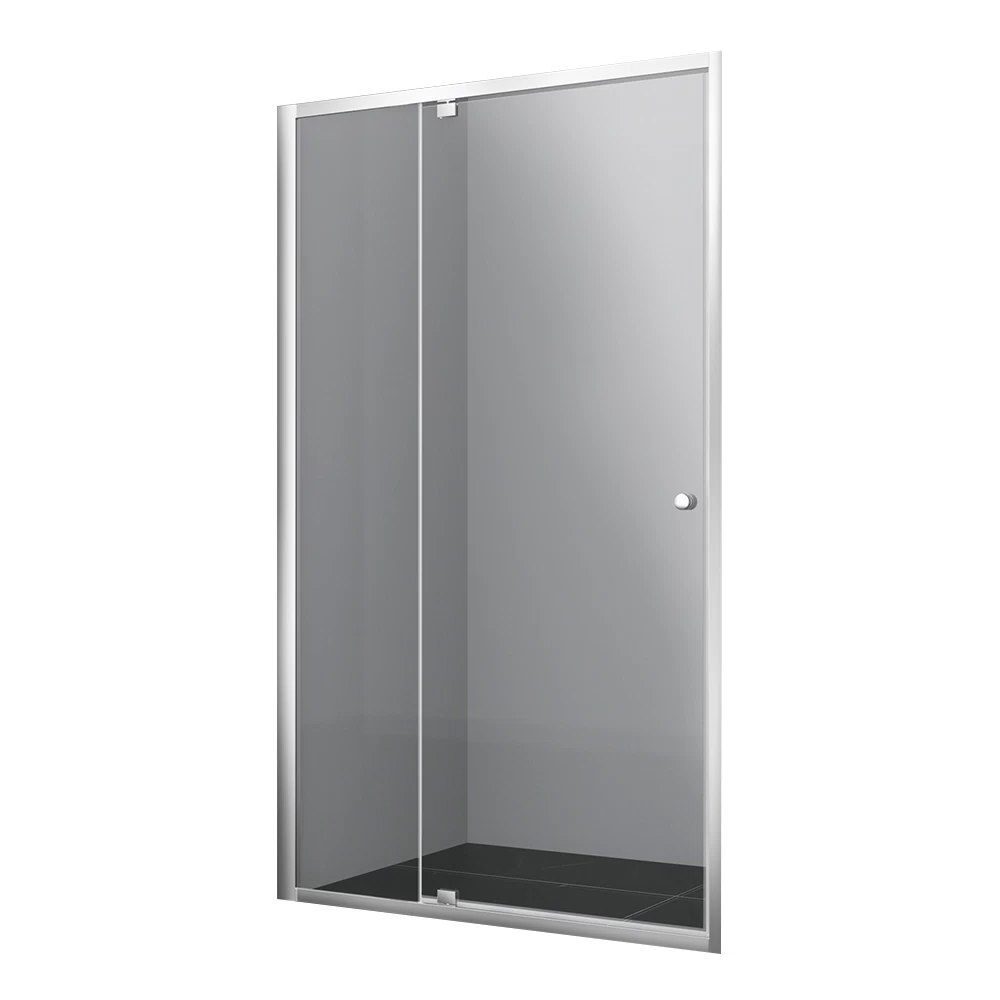 Душевая дверь распашная стекло прозрачное WasserKraft Aula 11P 120х190 см профиль хром (11P05)