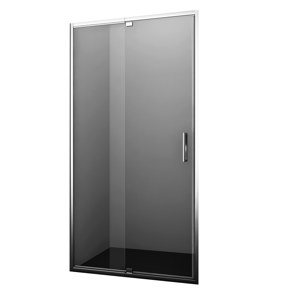 Душевая дверь распашная стекло прозрачное WasserKraft Berkel 48P 80х200 см профиль хром (48P27)