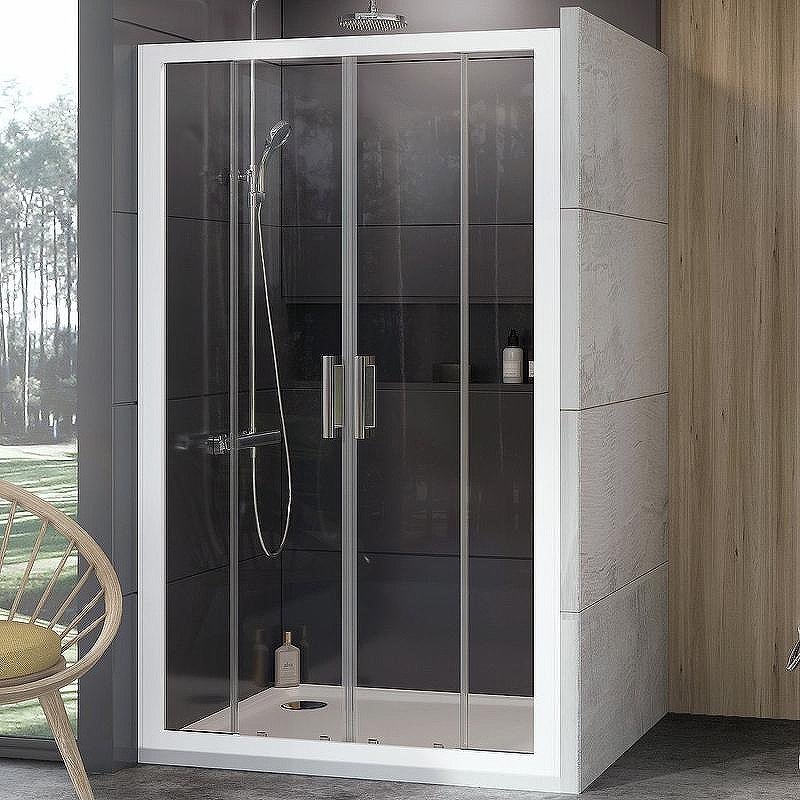 Душевая дверь Ravak 10° 10DP4 130 0ZKJ0100Z1 профиль Белый стекло Transparent