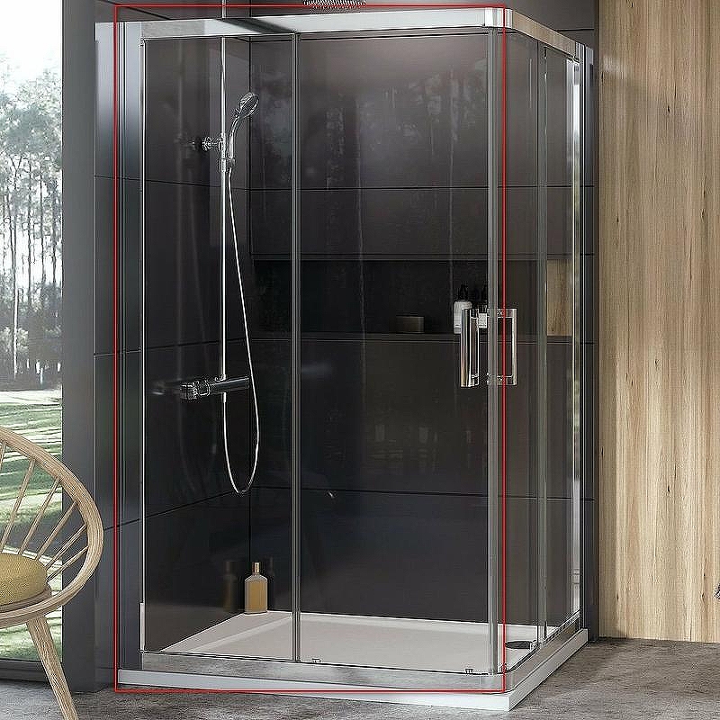 Душевая дверь Ravak 10° 10RV2K-110 1ZJD0C00Z1 профиль Хром стекло Transparent