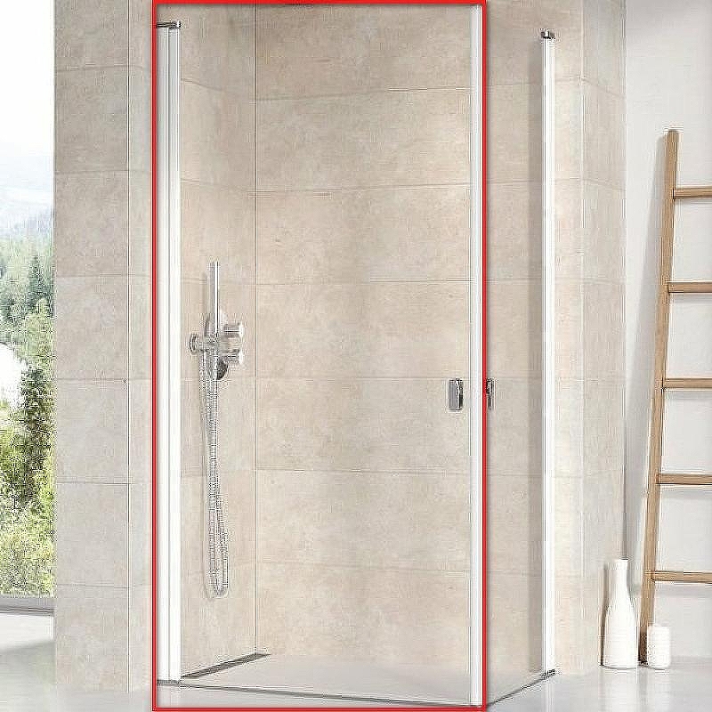 Душевая дверь Ravak Chrome CRV1-80 1QV40101Z1 профиль Белый стекло Transparent