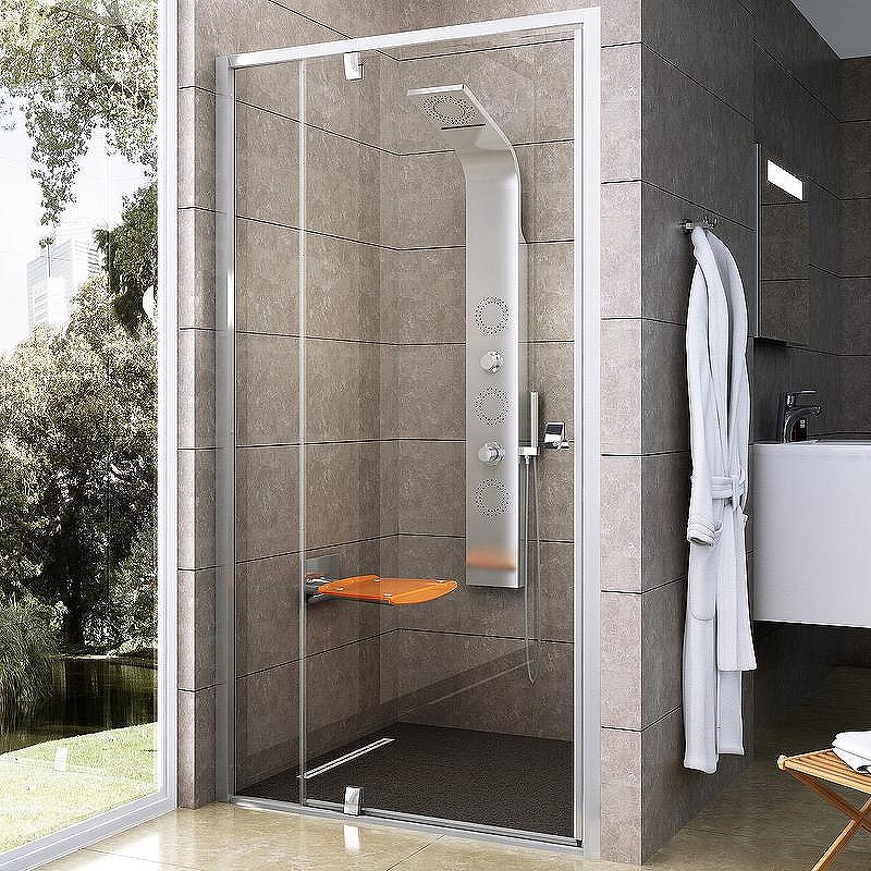 Душевая дверь Ravak Pivot PDOP2-110 03GD0C00Z1 профиль Хром ручка Хром стекло Transparent
