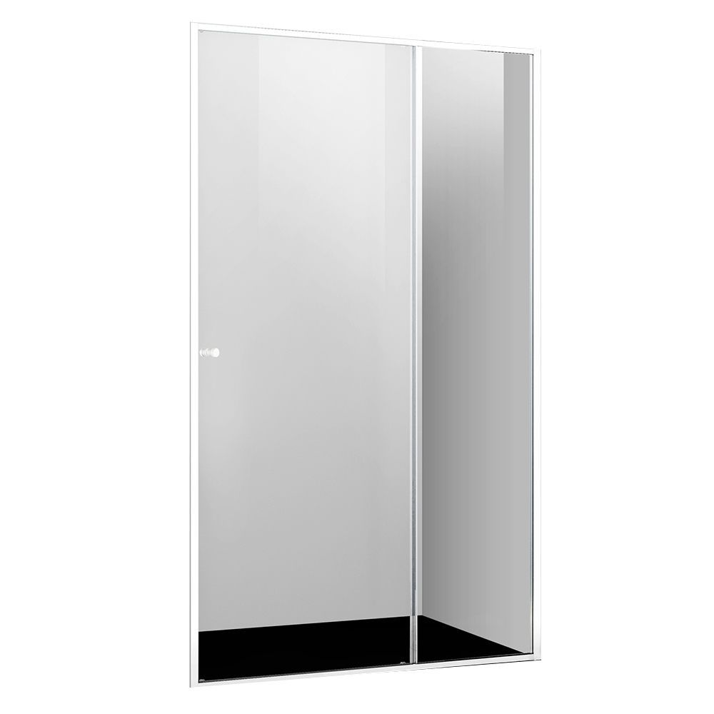 Душевая дверь раздвижная стекло прозрачное WasserKraft Rhin 44S 120х200 см профиль белый (44S05)