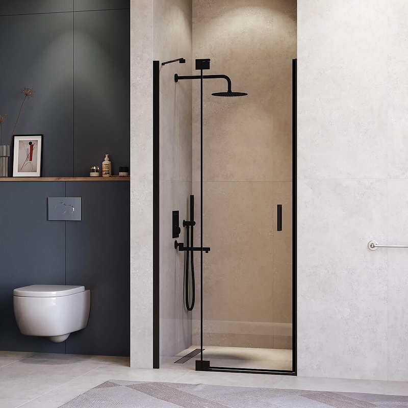 Душевая дверь RGW Hotel HO-014-B 110 350601411-14 профиль Черный стекло прозрачное