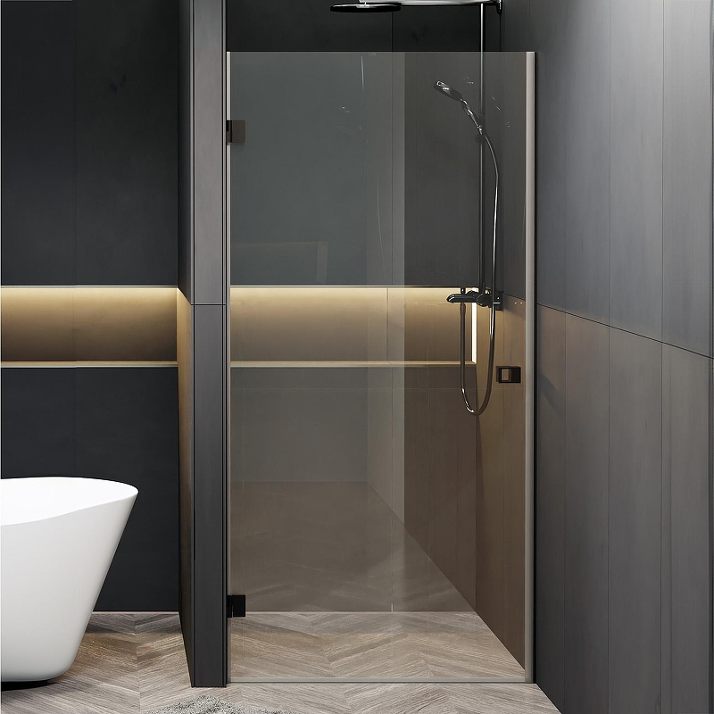 Душевая дверь Riho SZ Scandic NXT X101 68 L G00981121 профиль Черный матовый стекло прозрачное
