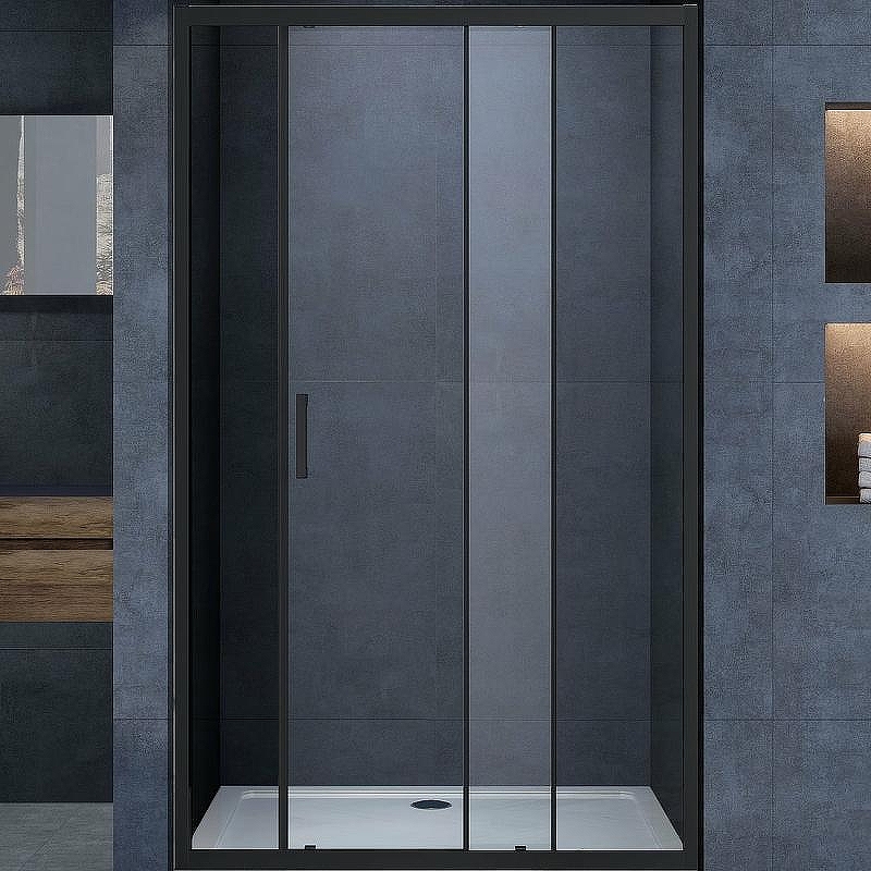 Душевая дверь Vincea Alpha 110 VDS-3AL110CLB профиль Черный стекло прозрачное