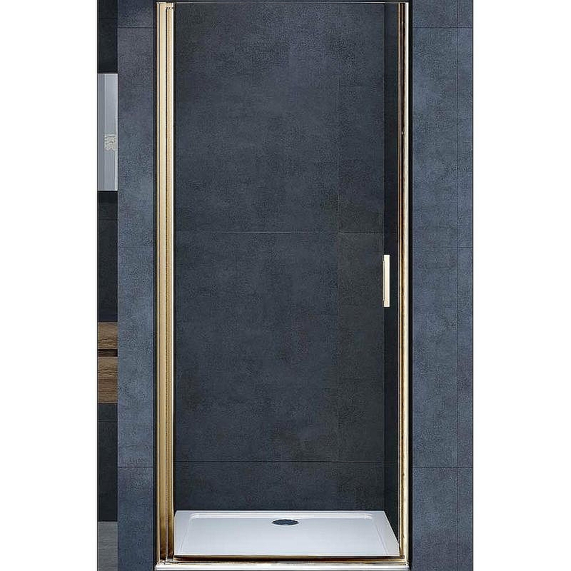 Душевая дверь Vincea Alpha 70 VDP-3AL700CLG профиль Брашированное золото стекло прозрачное