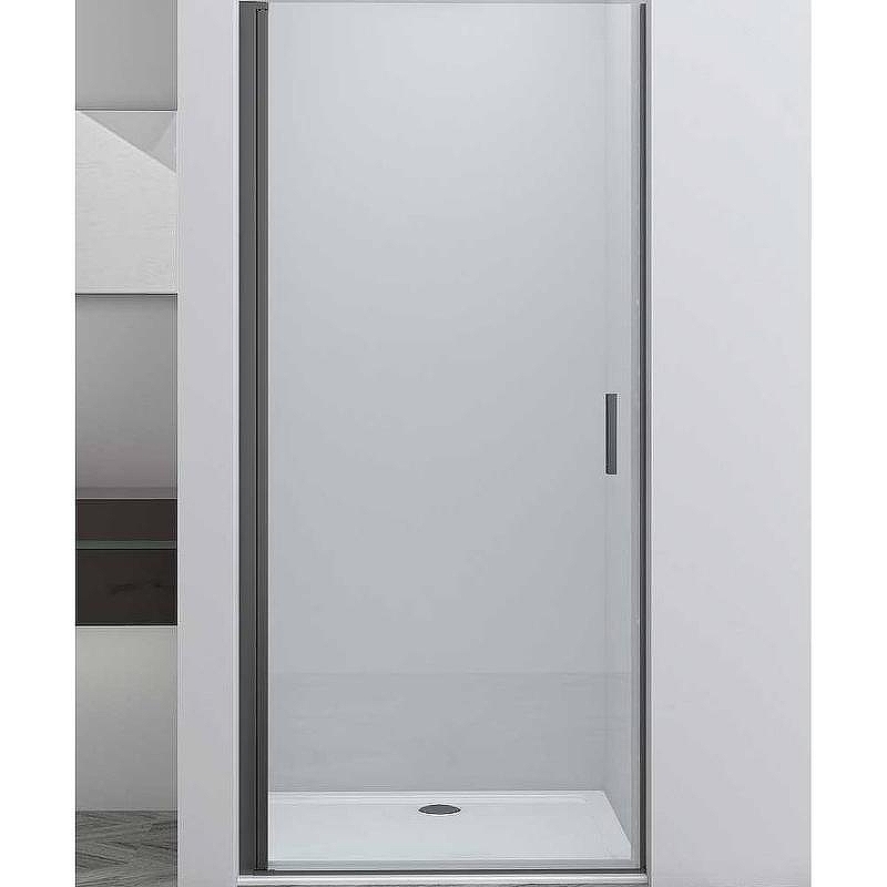 Душевая дверь Vincea Alpha 80 VDP-3AL800CLGM профиль Вороненая сталь стекло прозрачное
