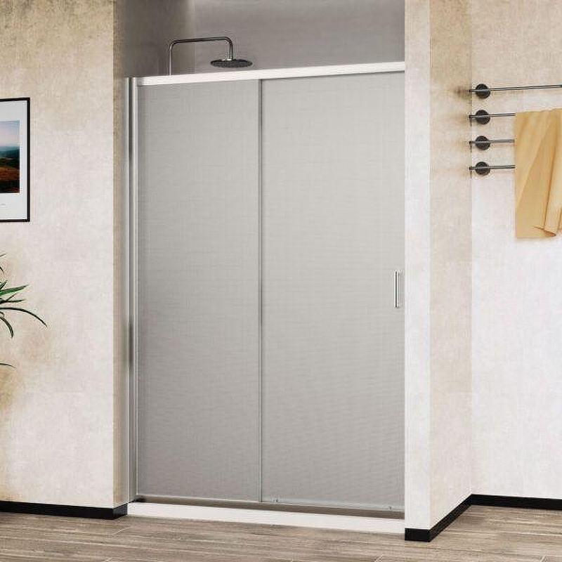Душевая дверь Vincea City 150 VDS-5CT150MT профиль Хром стекло текстурное